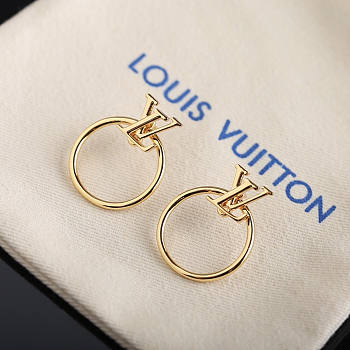 Louis Vuitton LV Gold Earrings