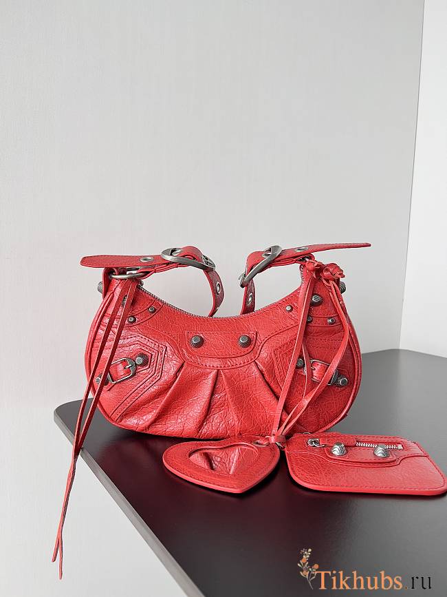 Balenciaga Le Cagole XS Shoulder Bag In Red 26cm - 1