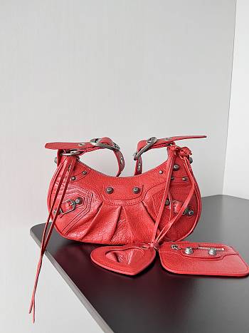 Balenciaga Le Cagole XS Shoulder Bag In Red 26cm