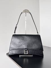 Balenciaga Crush Medium Sing Bag In Black 31x21x11cm - 1