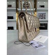 Chanel Lambskin Medium Double Flap Bag Metallic Gold 25cm - 6