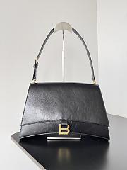 Balenciaga Crush Medium Sing Bag In Black Gold 31x21x11cm - 1