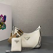 Prada Re-Edition 2005 Re-Nylon Bag White 22x18x6cm - 1