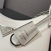 Prada Re-Edition 2005 Re-Nylon Bag White 22x18x6cm - 4