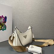 Prada Re-Edition 2005 Re-Nylon Bag White 22x18x6cm - 3