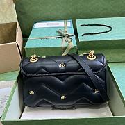 Gucci Marmont Small Shoulder Black Bag 26x15x7cm - 5