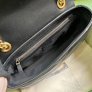 Gucci Marmont Small Shoulder Black Bag 26x15x7cm - 4