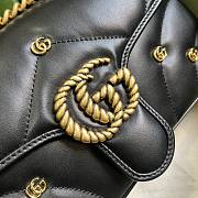 Gucci Marmont Small Shoulder Black Bag 26x15x7cm - 2