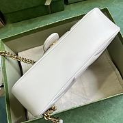 Gucci Marmont Small Shoulder White Bag 26x15x7cm - 5