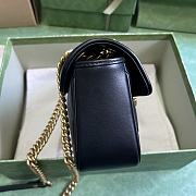 Gucci Marmont Mini Shoulder Black Bag 22x13x6cm - 2