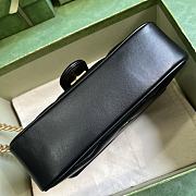 Gucci Marmont Mini Shoulder Black Bag 22x13x6cm - 3