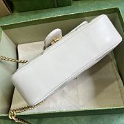 Gucci Marmont Mini Shoulder White Bag 22x13x6cm - 6