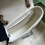 Gucci Marmont Mini Shoulder White Bag 22x13x6cm - 3