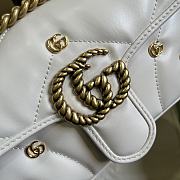 Gucci Marmont Mini Shoulder White Bag 22x13x6cm - 2