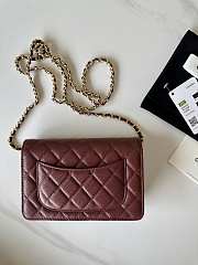 Chanel Wallet On Chain Red Wine Caviar Gold 19x12x3cm - 4