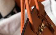 Hermes Birkin Togo 25 Orange Gold Hardware 25cm - 5