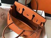 Hermes Birkin Togo 25 Orange Gold Hardware 25cm - 3