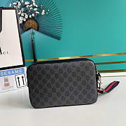 Gucci GG Supreme Clutch Grey 23.5x15.5x4.5cm - 5