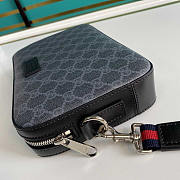 Gucci GG Supreme Clutch Grey 23.5x15.5x4.5cm - 4