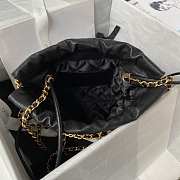 Chanel 22 Mini Handbag Black Caviar Gold 20 × 19 × 6 cm - 6