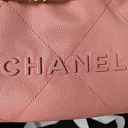 Chanel 22 Mini Handbag Pink Caviar Gold 20 × 19 × 6 cm - 2