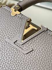 Louis Vuitton LV Capucines Mini Galet Grey 21x14x8cm - 6