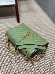 YSL Envelope Green Gold 24x17x6cm - 2