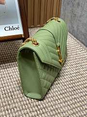 YSL Envelope Green Gold 24x17x6cm - 5