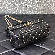 Valentino Small Rockstud Spike Bag Black 20x5x11.5cm - 4