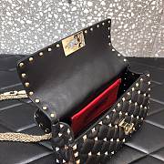 Valentino Small Rockstud Spike Bag Black 20x5x11.5cm - 2