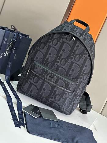  Dior Rider Backpack Black Maxi Oblique 30 x 42 x 15 cm