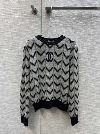 Chanel Black White Sweater