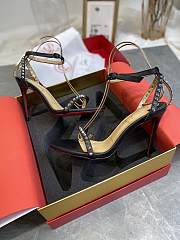 Christian Louboutin So Me 100 Studded Leather Sandals Black - 4