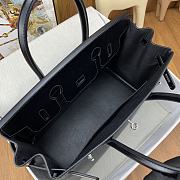 Hermes Birkin Black Box Silver Hardware 30cm - 6