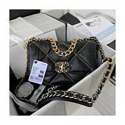 Chanel 19 Flap Bag Black Gold 26cm  - 1