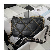 Chanel 19 Flap Bag Black Gold 26cm  - 5