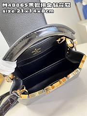 Louis Vuitton LV Mini Capucines Crocodile Black 21cm - 5