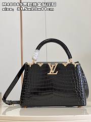 Louis Vuitton LV Capucines BB Crocodile Black 27cm - 1