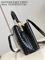 Louis Vuitton LV Capucines BB Crocodile Black 27cm - 5