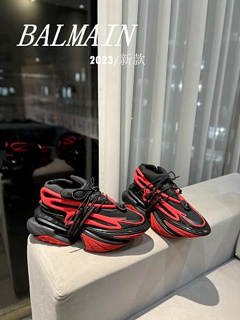 Balmain Black Red Sneaker