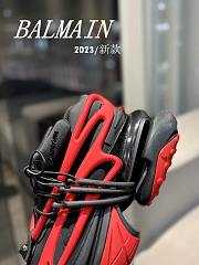 Balmain Black Red Sneaker - 2