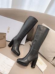 Dior Lambskin D-rise Platform Black Boots - 1