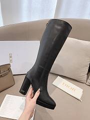 Dior Lambskin D-rise Platform Black Boots - 3