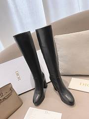 Dior Lambskin D-rise Platform Black Boots - 4