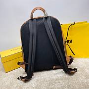 Fendi Backpack Chiodo Diagonal Brown 43x14x33cm - 2