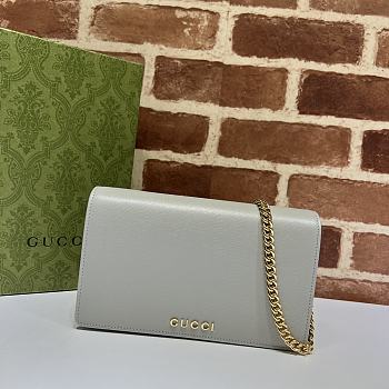 Gucci Chain Wallet With Gucci Script 20x12.5x4cm