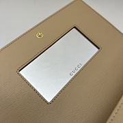 Gucci Chain Wallet With Gucci Script Beige 20x12.5x4cm - 5