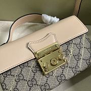 Gucci Padlock Mini Bag With Horsebit Print Light Pink 18x10x5cm - 5