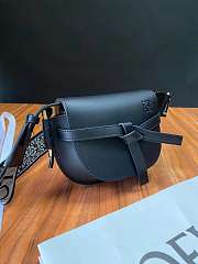 Loewe Mini Gate Dual Bag Soft Calfskin Black 21x12.5x9cm - 5