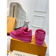 Louis Vuitton LV Trainer Sneaker Fuchsia  - 4